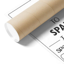 Load image into Gallery viewer, Spare a Square Poster
