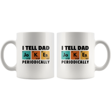 Load image into Gallery viewer, Dad Jokes Periodically White Mug