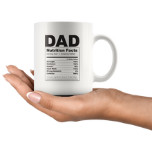 Load image into Gallery viewer, Fathers Day Nutrition Facts Mug