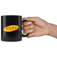 Load image into Gallery viewer, Seinfeld Logo Black Mug
