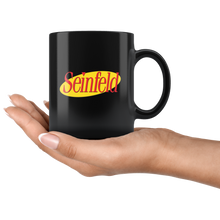 Load image into Gallery viewer, Seinfeld Logo Black Mug