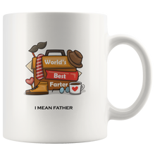 Load image into Gallery viewer, Funny mug for Dads, World's Best Farter, I Mean Father mug, Happy father's day