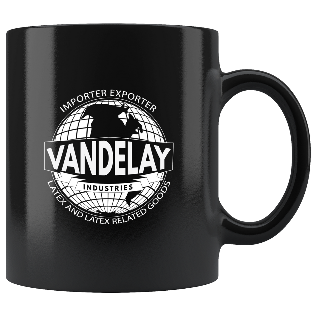Vandelay Industries Black Mug