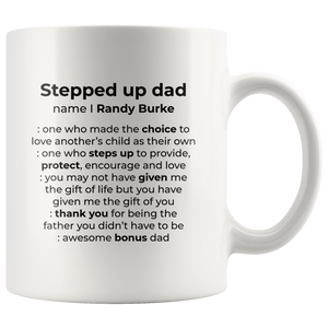 Stepped up dad Randy Burke