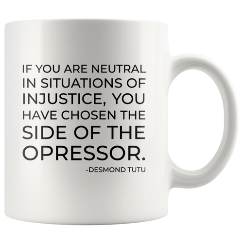 Desmond Tutu White Mug