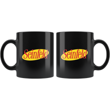 Load image into Gallery viewer, Seinfeld Logo Black Mug
