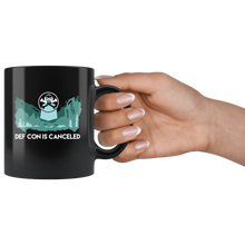 Load image into Gallery viewer, DEF CON is canceled MASKED FIGURE Mug DEFCON 2020 Defcon 29 Black Mug
