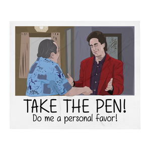 Take The Pen! Throw Blanket