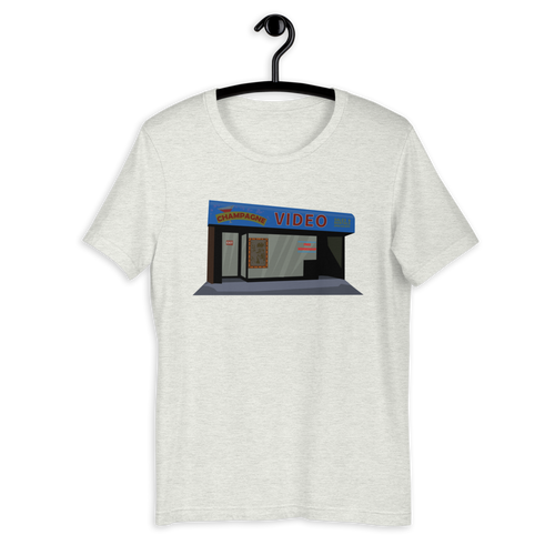 Champagne Video Store Unisex T-Shirt