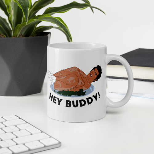 Hey Buddy! Cosmo Kramer Turkey Mug