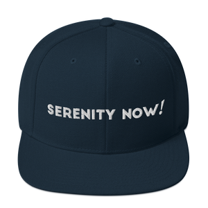 Serenity Now Frank Costanza Snapback Hat