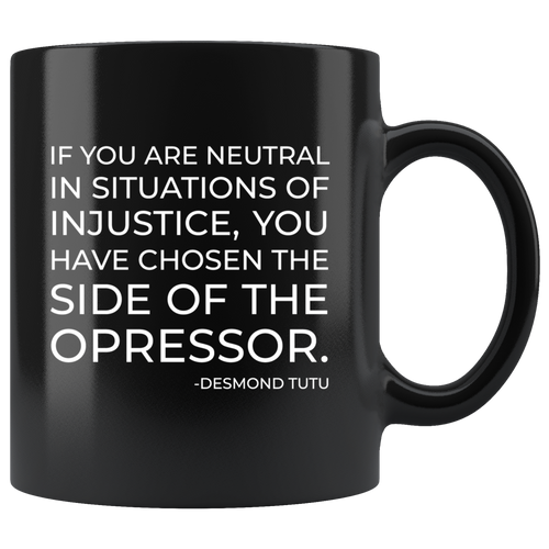 Desmond Tutu Black Mug